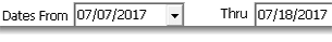 Report Date Range